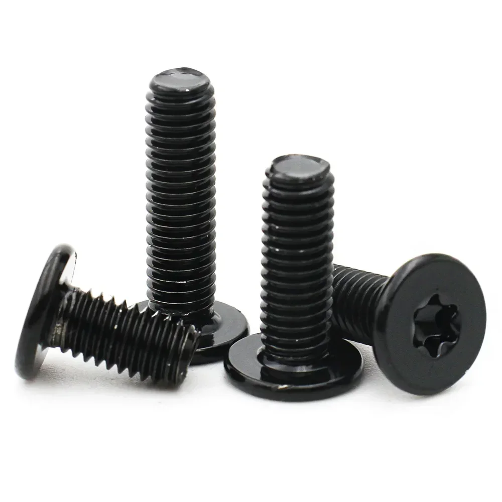 30/10/5 peças m2 m2.5 m3 m4 m5 m6 m8 métrica preto 304 aço inoxidável seis lóbulos torx ultra fino super baixo parafuso de cabeça de wafer plano