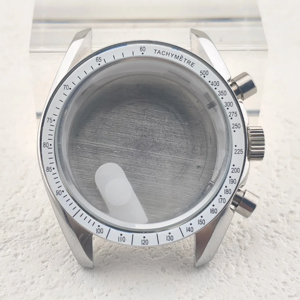 Flat 38.5mm*34.2mm Aluminium Bezel Insert Fit For 40mm to 42mm  VK63 Watch Case Watch Ring Accessories Replacement