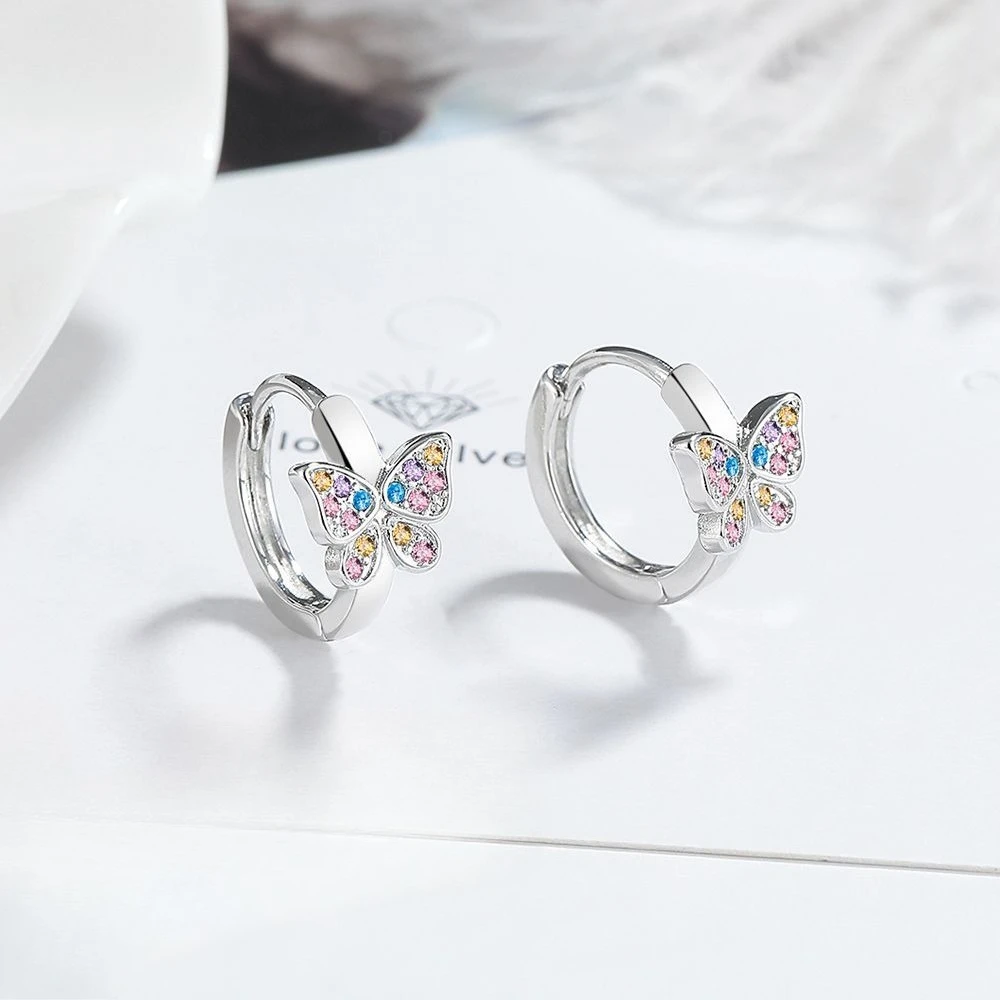 新しい 925 スターリングシルバー 5A ジルコンイヤリング女性のための絶妙なガールフレンド結婚式婚約ジュエリー寛大なファッションギフト