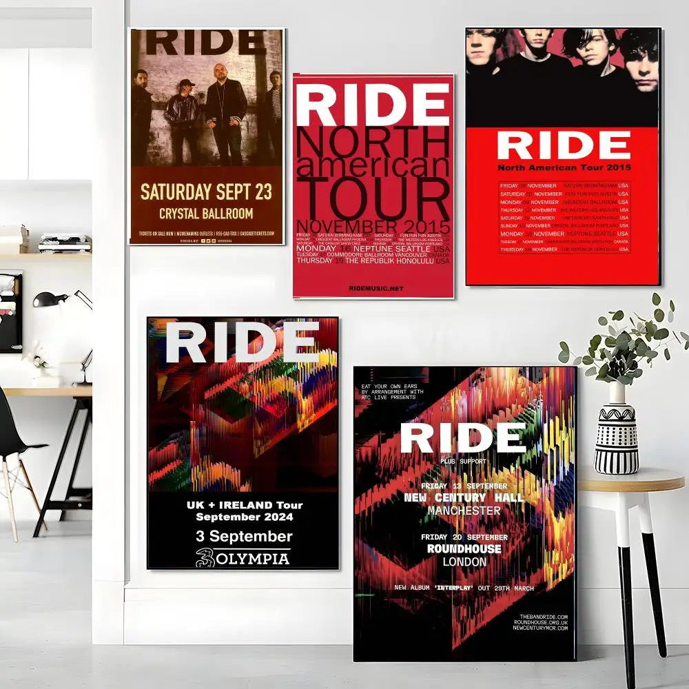 band R-Ride-E Painting Calligraphy Boho Botanical Decor for Living Room Elegant Home Style