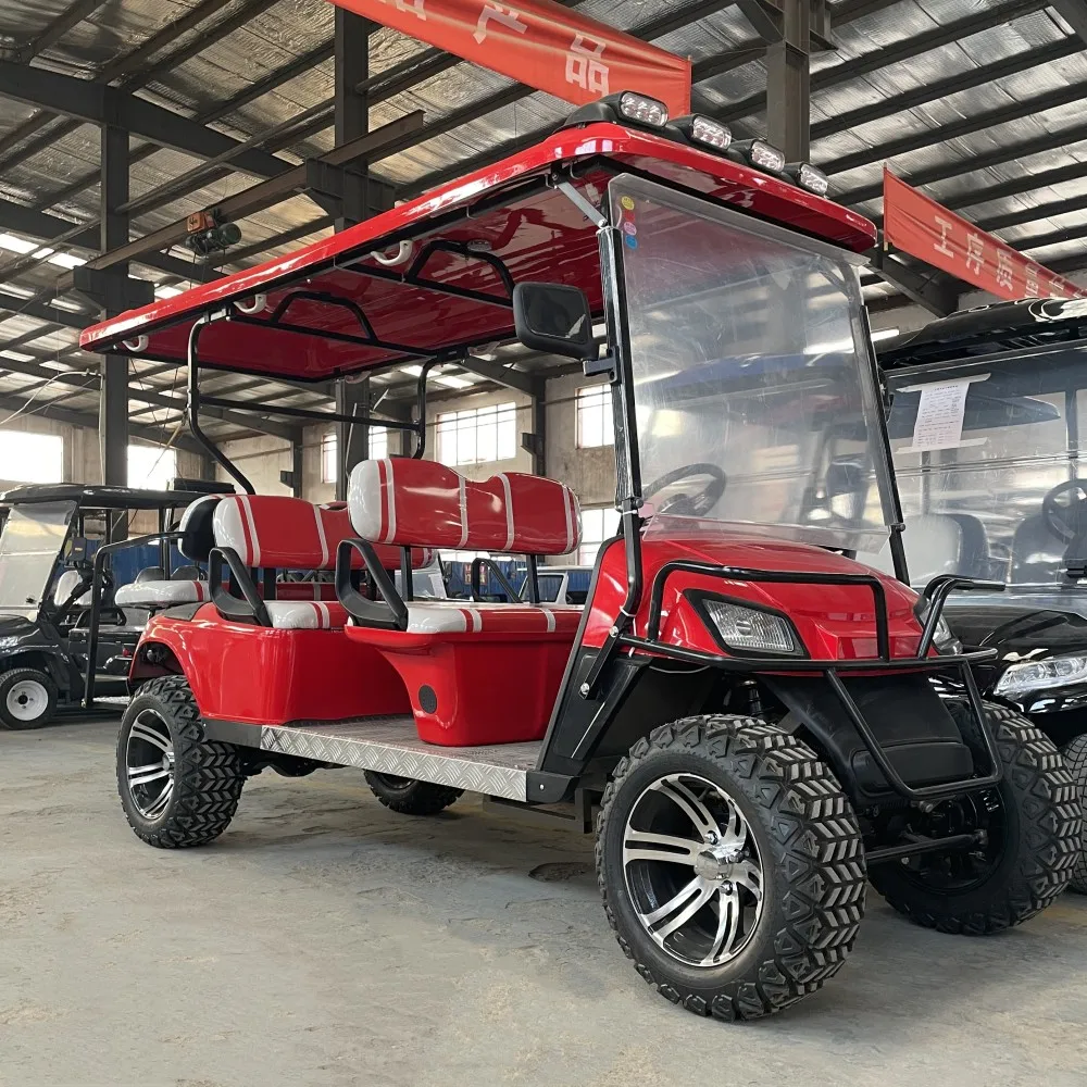 High Quality 350cc Gasoline Electric Golf Cart Car 2 4 6 8 Passengers Golf Buggy