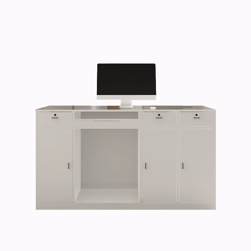 Receptionist Pulpit Cash Counter Desk Restaurant Tables White Mobile Checkout Register Counter Pulpitos Retail Bureau Furniture