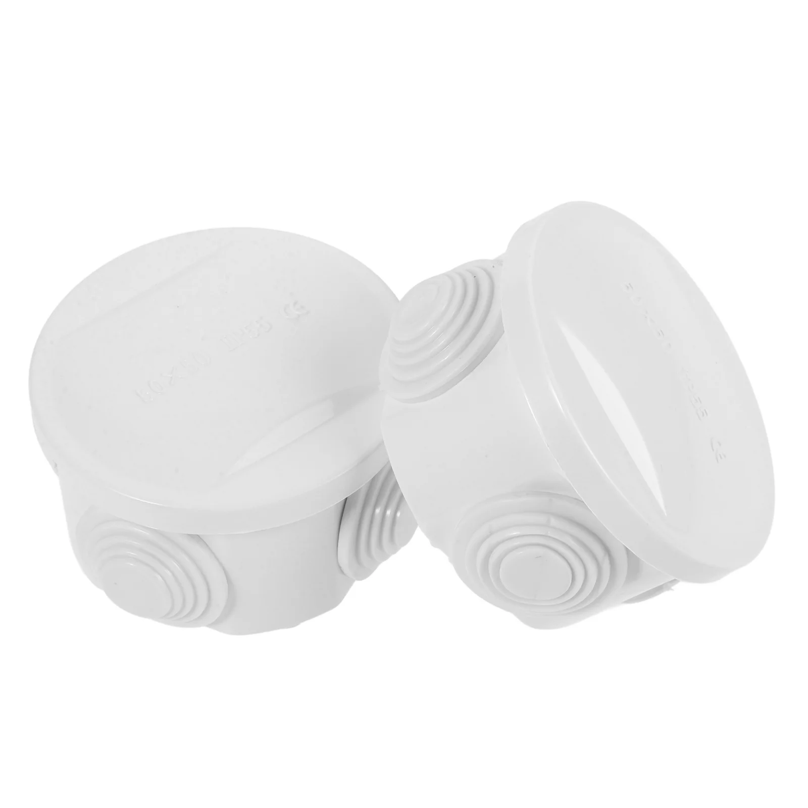 

2Pcs Waterproof Junction Box Cord Protector Safety Cover Dust proof Plastic Electrical Box for Cable Wire Outdoor