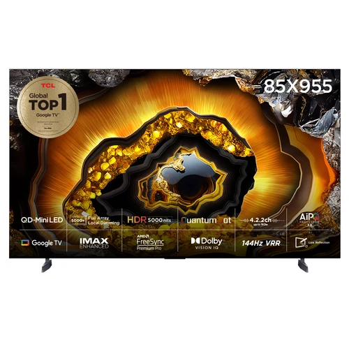 TCL 플래그쉽 4K QD-MiniLED TV 안드로이드12 85X955 215cm · 85인치 · 방문설치 