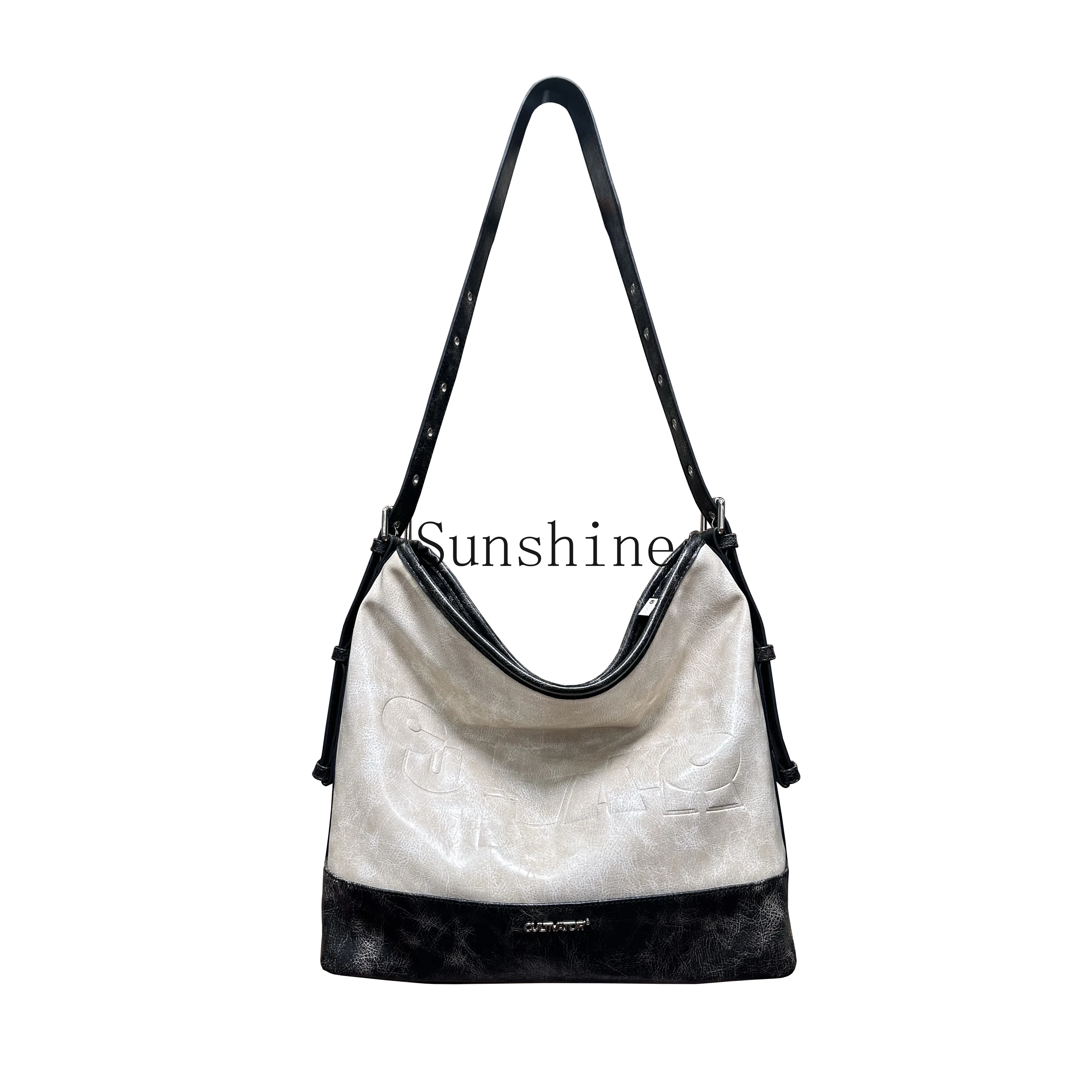 

Niche old-fashioned simple and versatile fashion casual commuting single shoulder oblique leisure bag