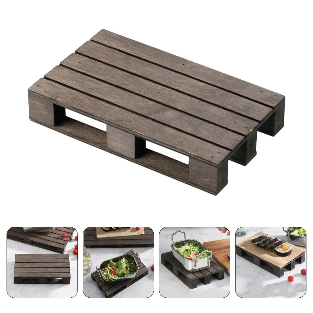 

Wooden Pallet Coaster Hot Pot Holder Rustic Wooden Table Mat Heat Insulation Trivet for Dining Room Kitchen Counter