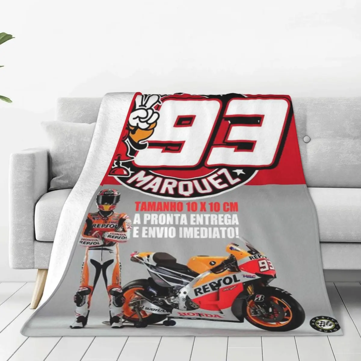 

93 Blanket Motorcycle Racer Winner Travel Flannel Throw Blanket Warm Soft Bedroom Bedspread Birthday Gift