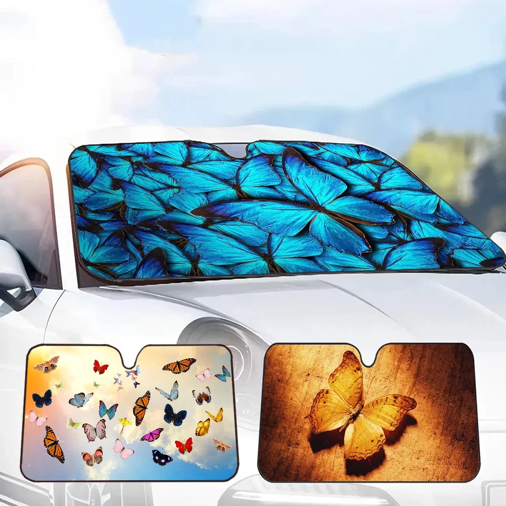 Butterfly Windshield Sunshade Car Window Windscreen Cover Sun Shade Auto Sun Visor Car-covers Car Solar Protection