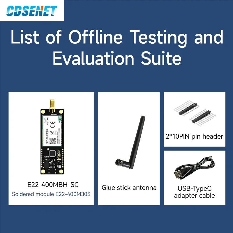 Lora Wireless Offline Development Test Board 868/915/433M 22/30dbm OLED RF Transceiver Long Range CDSENET E22-SC Button Control