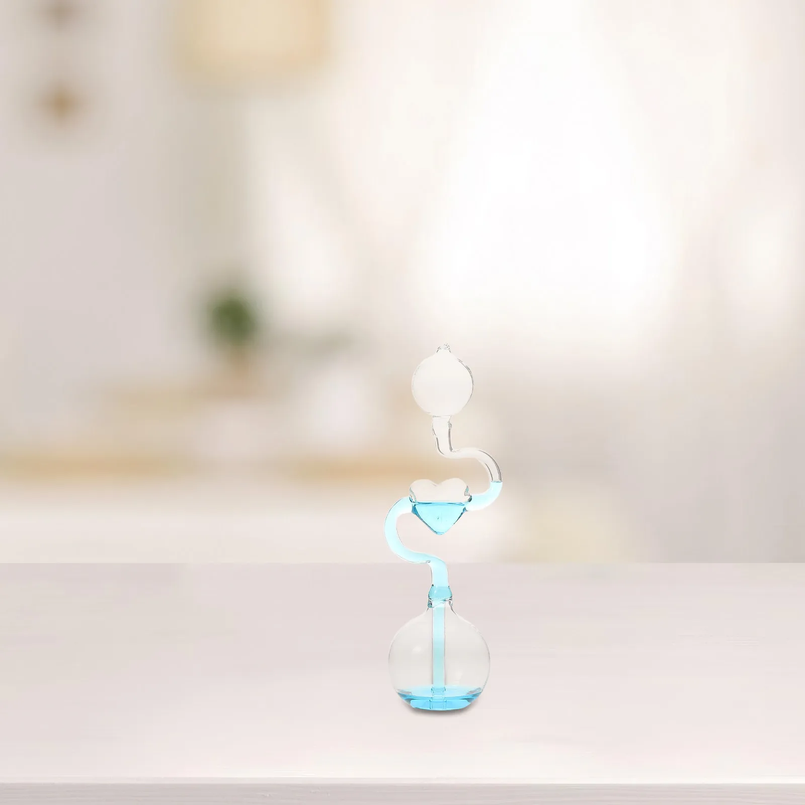 Heart Shaped Temperature Sensitive Glass Hourglass Timer for Home Office Desktop Decoration Creative Hand Boiler