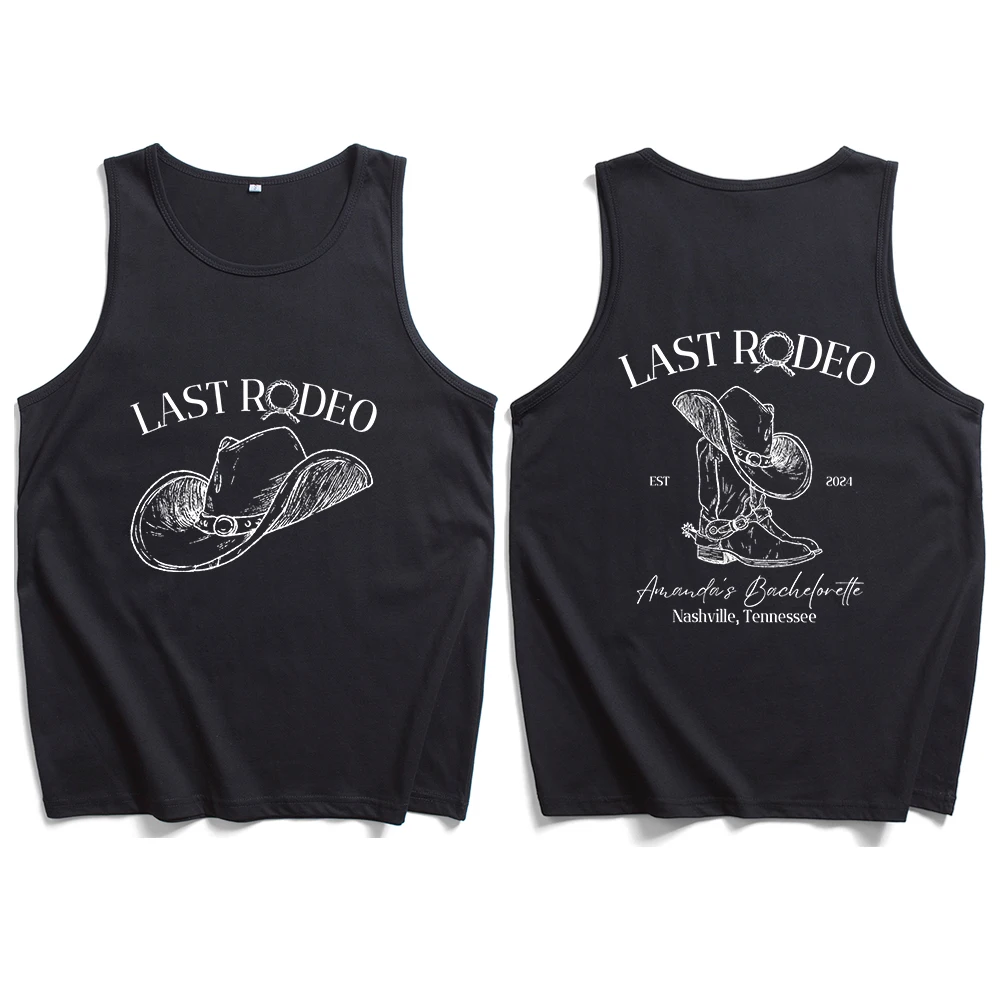 Last Rodeo Bachelorette 2024 Tank Tops Vest T-Shirt Man Woman Streetwear Tops