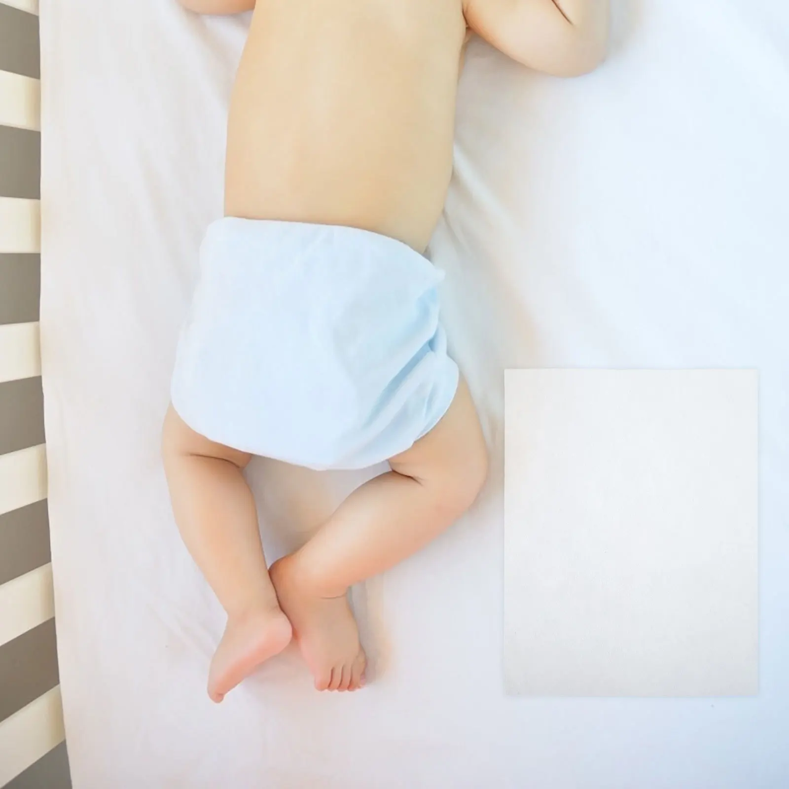 

3 Rolls 100 Sheets Roll Flushable Biodegradable Baby Liners Non Woven Fabric Safe Convenient Use Diaper Liners