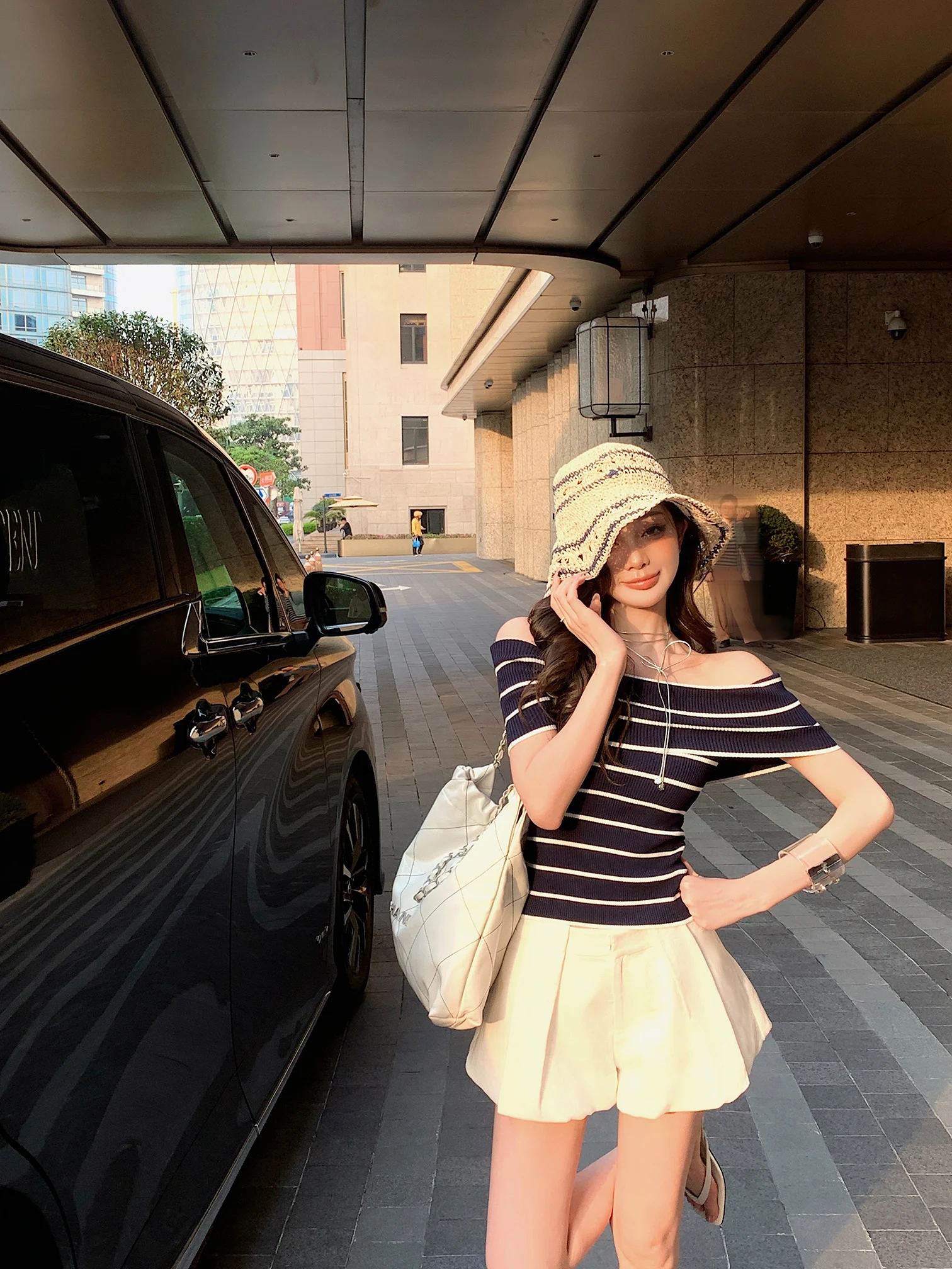 

Ограниченная серия, Исландия, блюз, визуальное охлаждение, цветная пряжа Ice Sensation в полоску, черное золото, оригинальные джинсы orts, женская мода