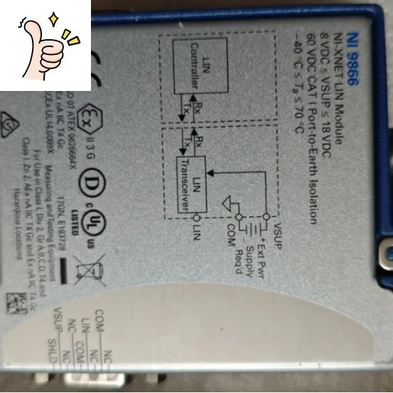 NI 9866 Second-hand, Normal Function, Genuine 781963-01