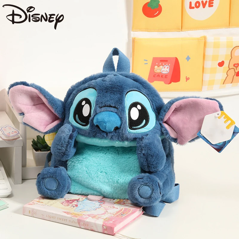 Mochila de dibujos animados de Disney para niños, bolso de hombro ligero, bonito, oso Lotso, Stitch, buena calidad, regalo dulce