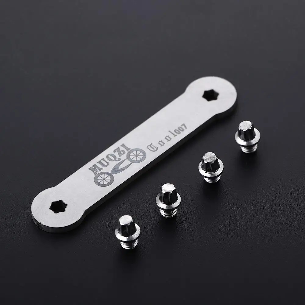 Parts Bike Pedal with Wrench Bike Accessories Bicycle Pedal Screw Bike Bolts Pin Pedal Skid-proof Studs Bike Pedal Bolts