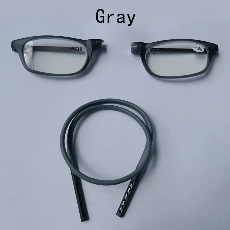 LIBOGX Portable hanging neck reading glasses for men and women can telescopic magnet glasses against +2.00 +2.50 +3.00 +1.50