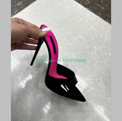 Lady mirror metallic PU open toe high heels sexy black stiletto heel pumps summer dress party causal shigh heels footwear size