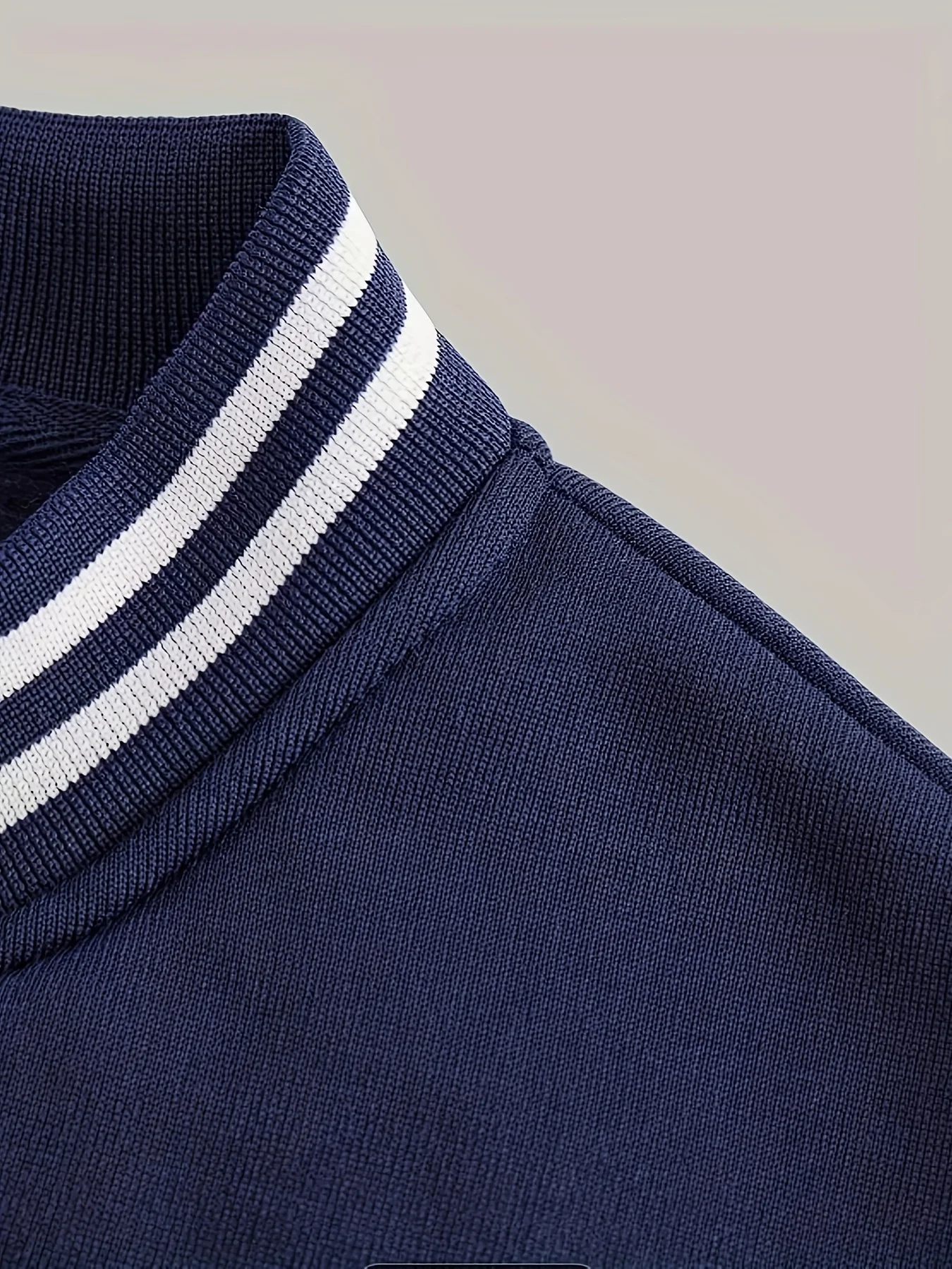 Herren College-Style Kontrastfarbene Leichte Baseball-Jacke, Lässig für Frühling, Herbst und Winter, Bestseller, Tägliches Geschenk – Detail 5