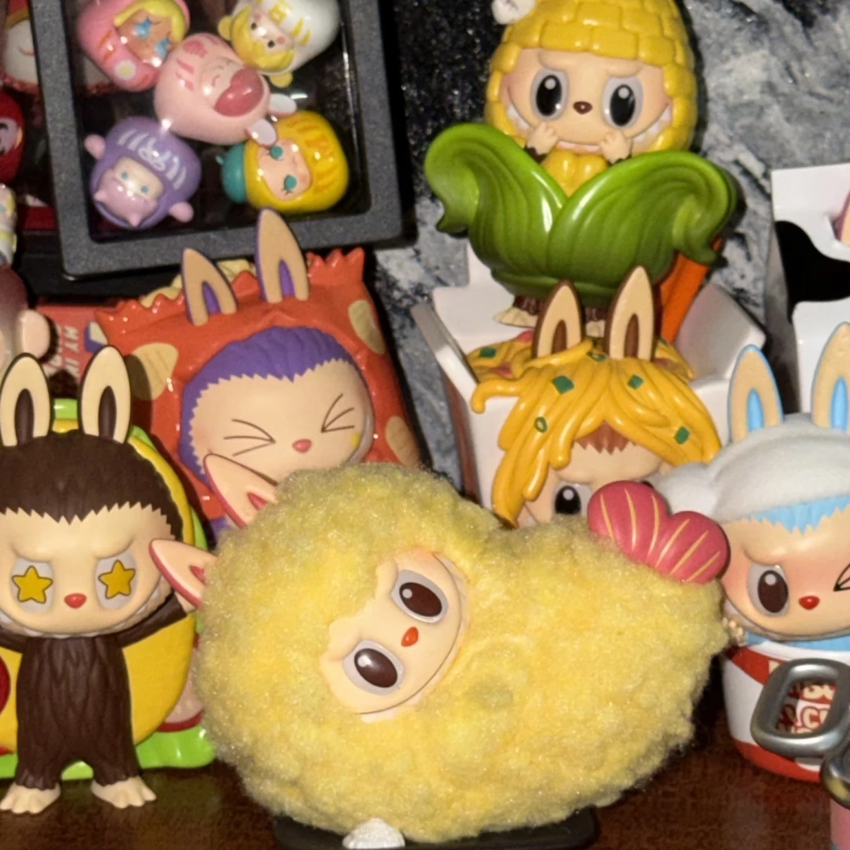 

Genuine Popmart The Monsters Labubu Wacky Mart Series Blind Box Toy Bento Outfit Ornament Mystery Box Collectible Christmas Gift