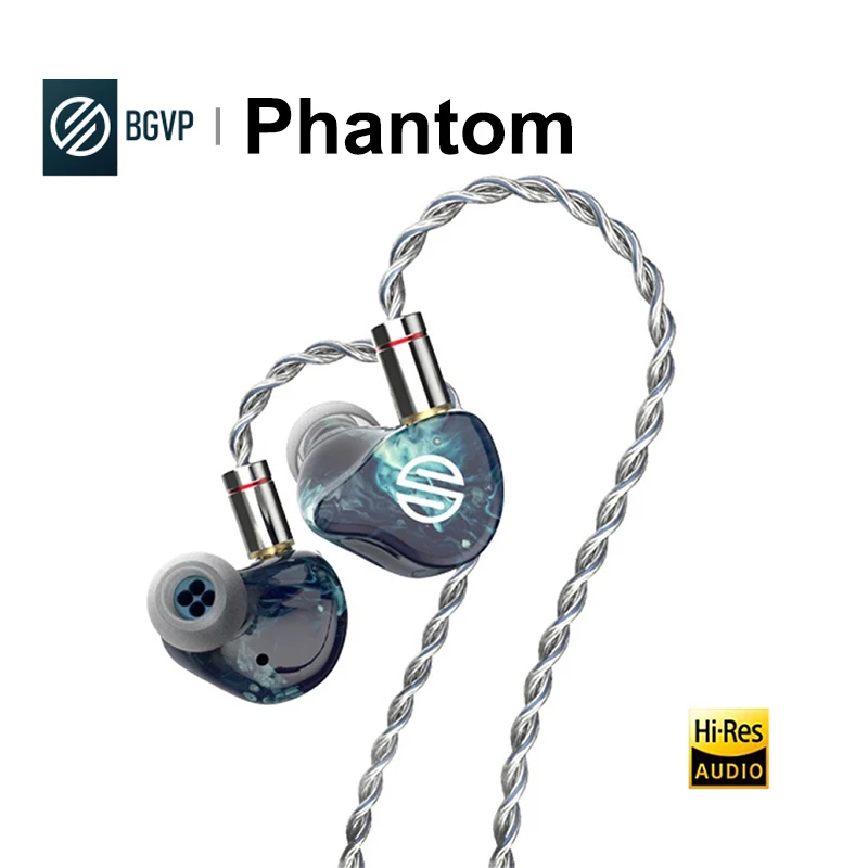 

BGVP Phantom 8 Units Hybrid Drivers In-ear Monitors Earphone Temperature Sensing Color Changing Sound Bone Conduction