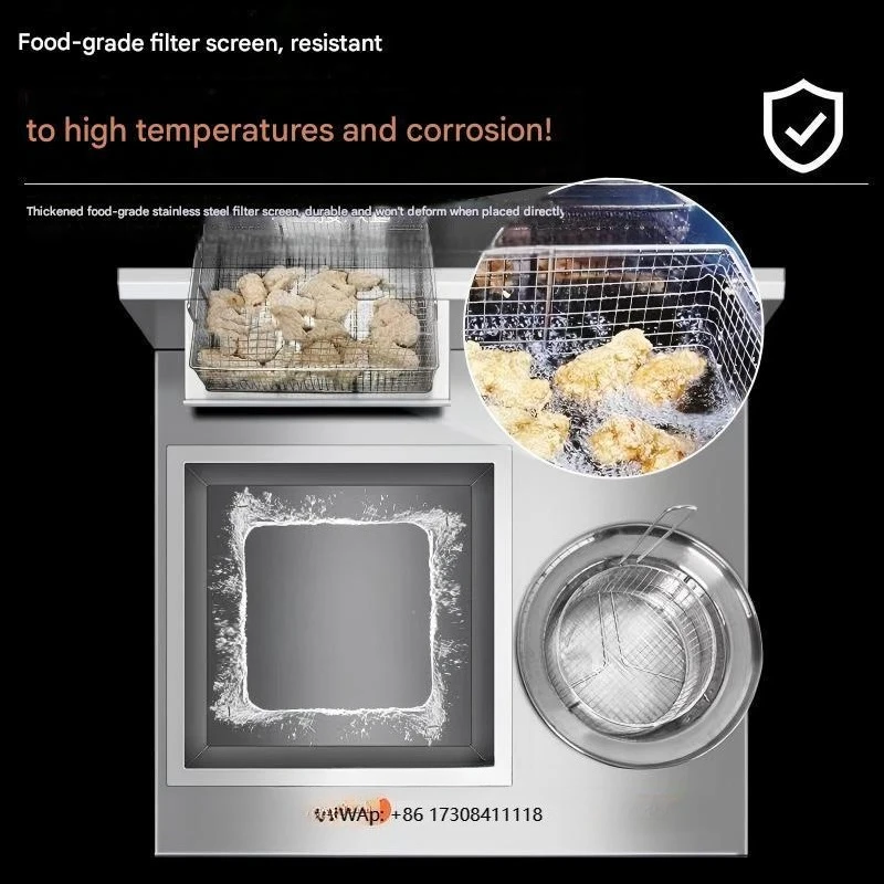 Large-capacity powder coating equipment, stainless steel bread flour machine and workbench for fast food chain fried chicken