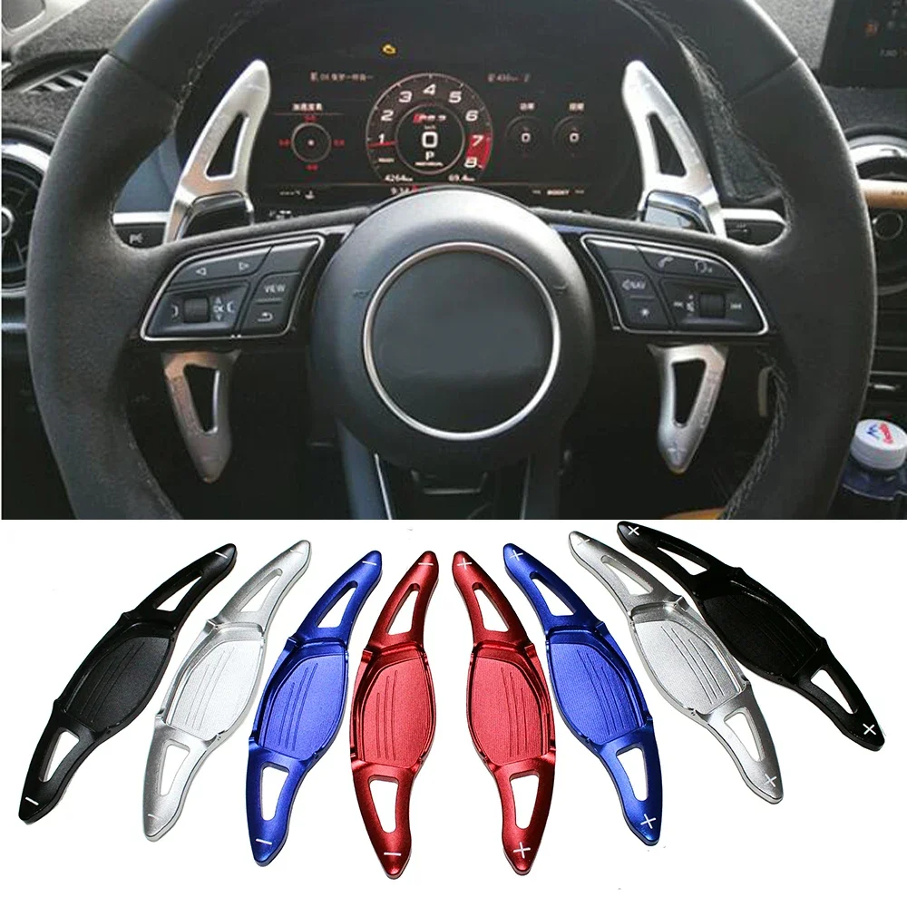 

2PCS Steering Wheel Shift Paddle Extension For Audi R8 2016 2017 2018 RS3 2017 2018 TT RS 2016 2017 2018 Auto Car accessories