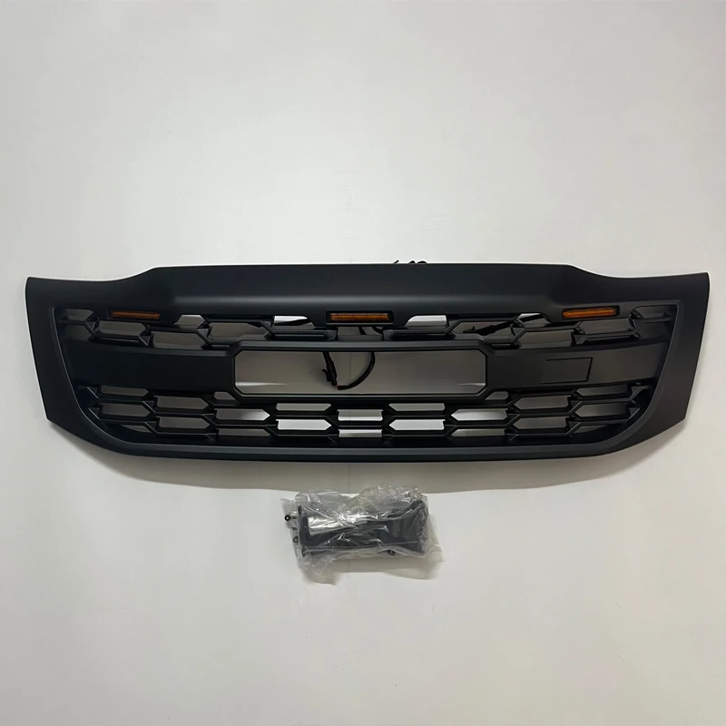 LED Front Grill For Hilux Vigo 2012 2013 2014 Modified Grille Racing Grills Front Bumper Mask Mesh Cover