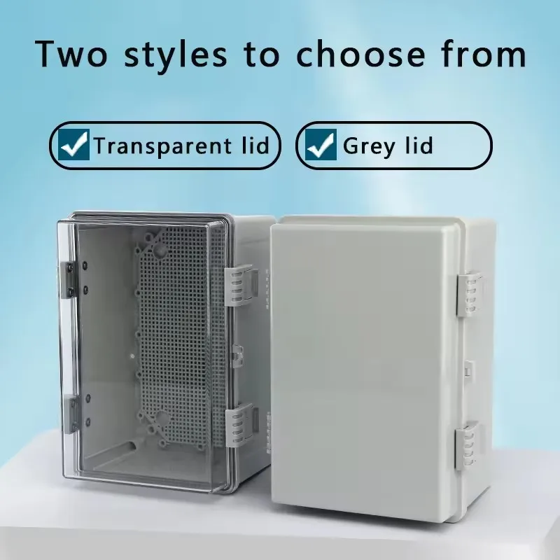 IP66 Electrical Plastic Enclosure ABS Power Junction Box Outdoor Waterproof Distribution Box for Electric Instrument Project