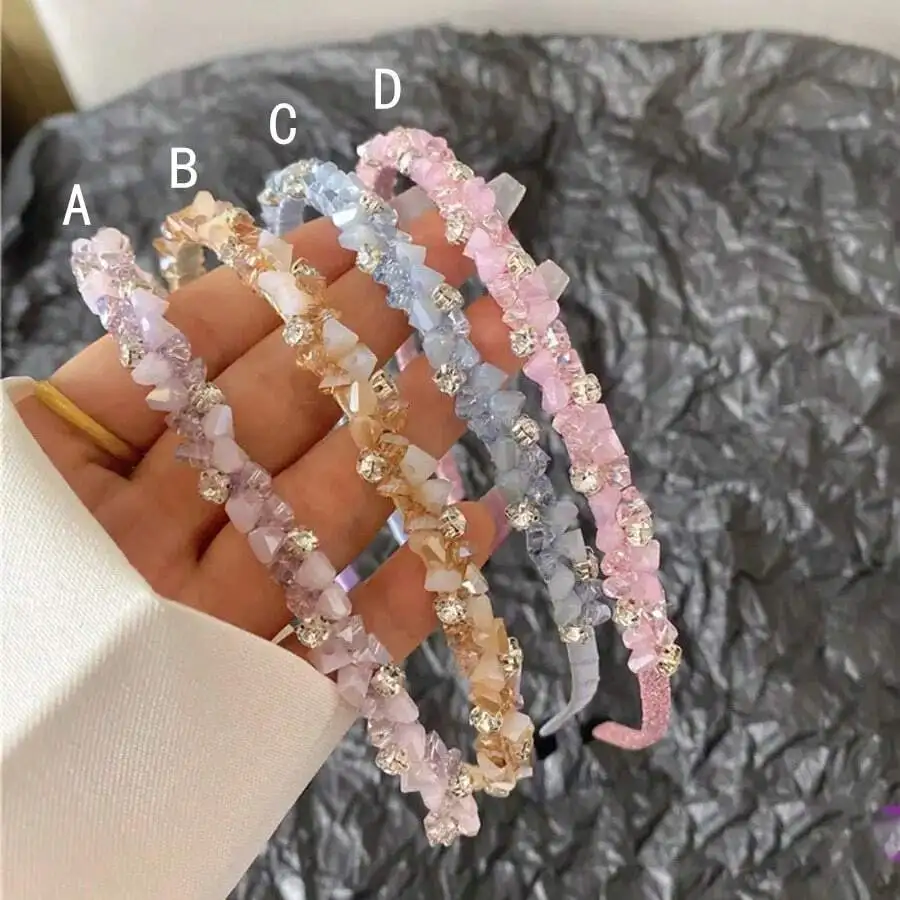 2026 New Korean Elegant Crystal Headband, Fairy Style Hair Accessories Hairband