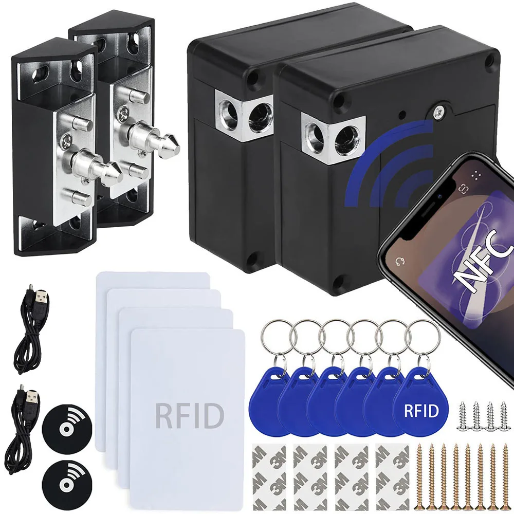 Ukryty zamek do szafki RFID Szafka RFID Niewidoczne zamki elektroniczne Odblokuj ukrytą szafkę Drewniana komoda Szuflada Szafka Skrzynka narzędziowa