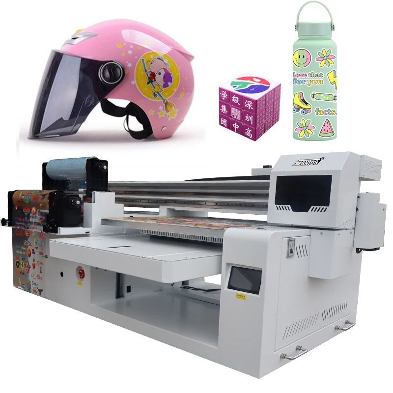 A2 6090 Flat Roll Flatbed Uv Printer A3 Uv Dtf Printing Machine Uv Dtf Printer I3200