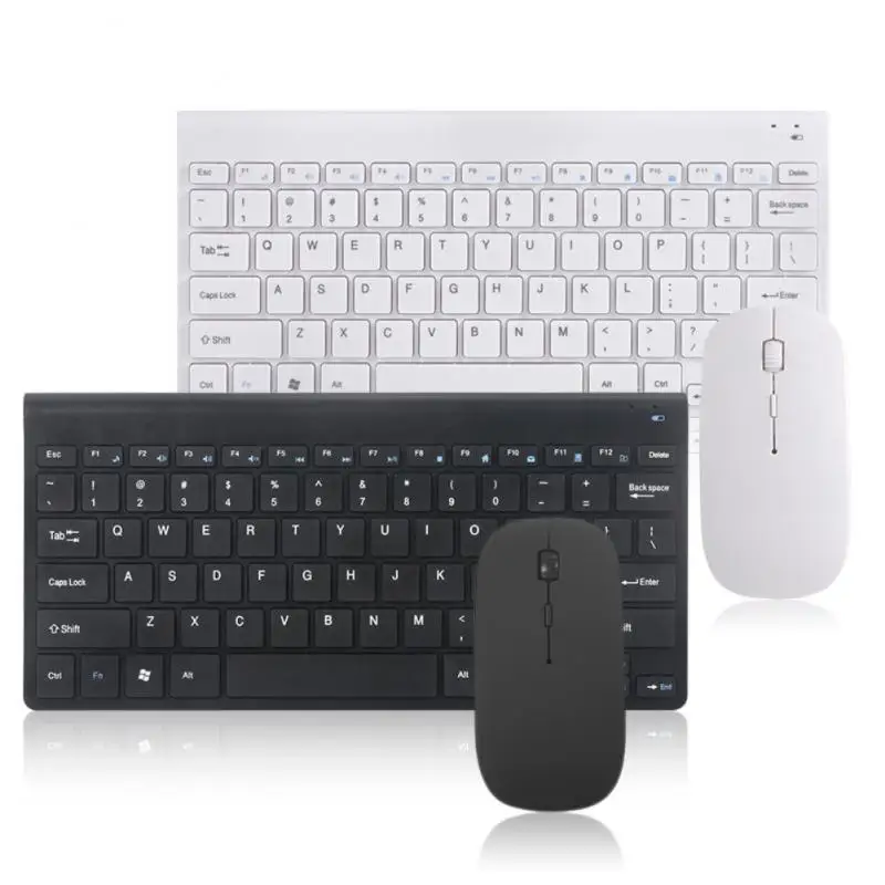 Rapoo 8210M Multi-Device Wireless Keyboard and Mouse Kit ABNT2 Portuguese Brazil Black Color with Multimedia Keys