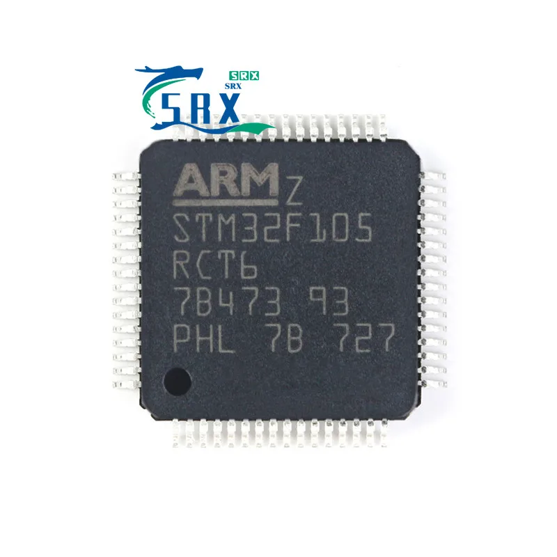 Original genuine STM32F105RCT6 LQFP-64 ARM Cortex-M3 32-bit microcontroller MCU For bulk orders please inquire