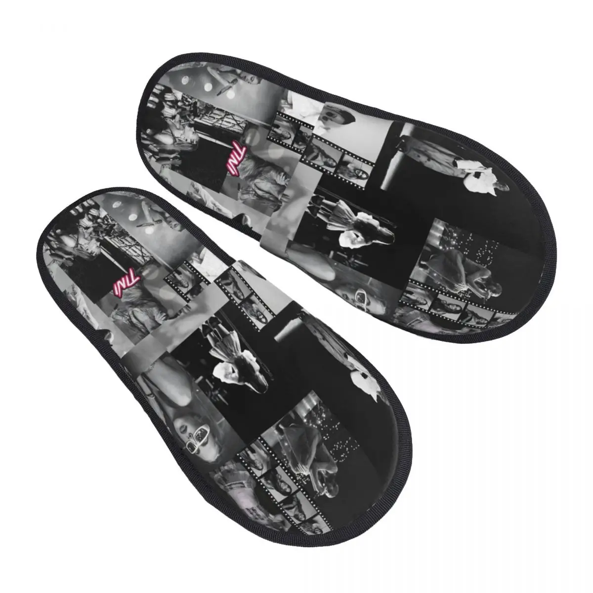 

TINI STOESSEL Futttura Tour House Slippers Living Room Singer Cozy Household Fur Slippers Slides Non Slip