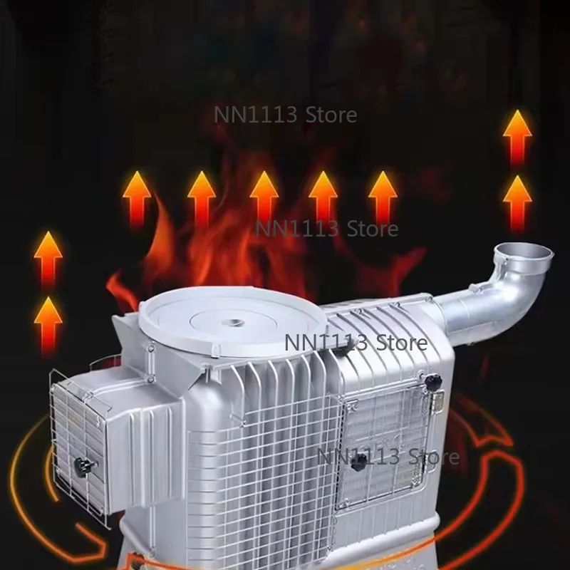 Smokeless Wood Burning Stove Charcoal Kitchen Tabletop Fire Pit Heating Stove - Consult before Order