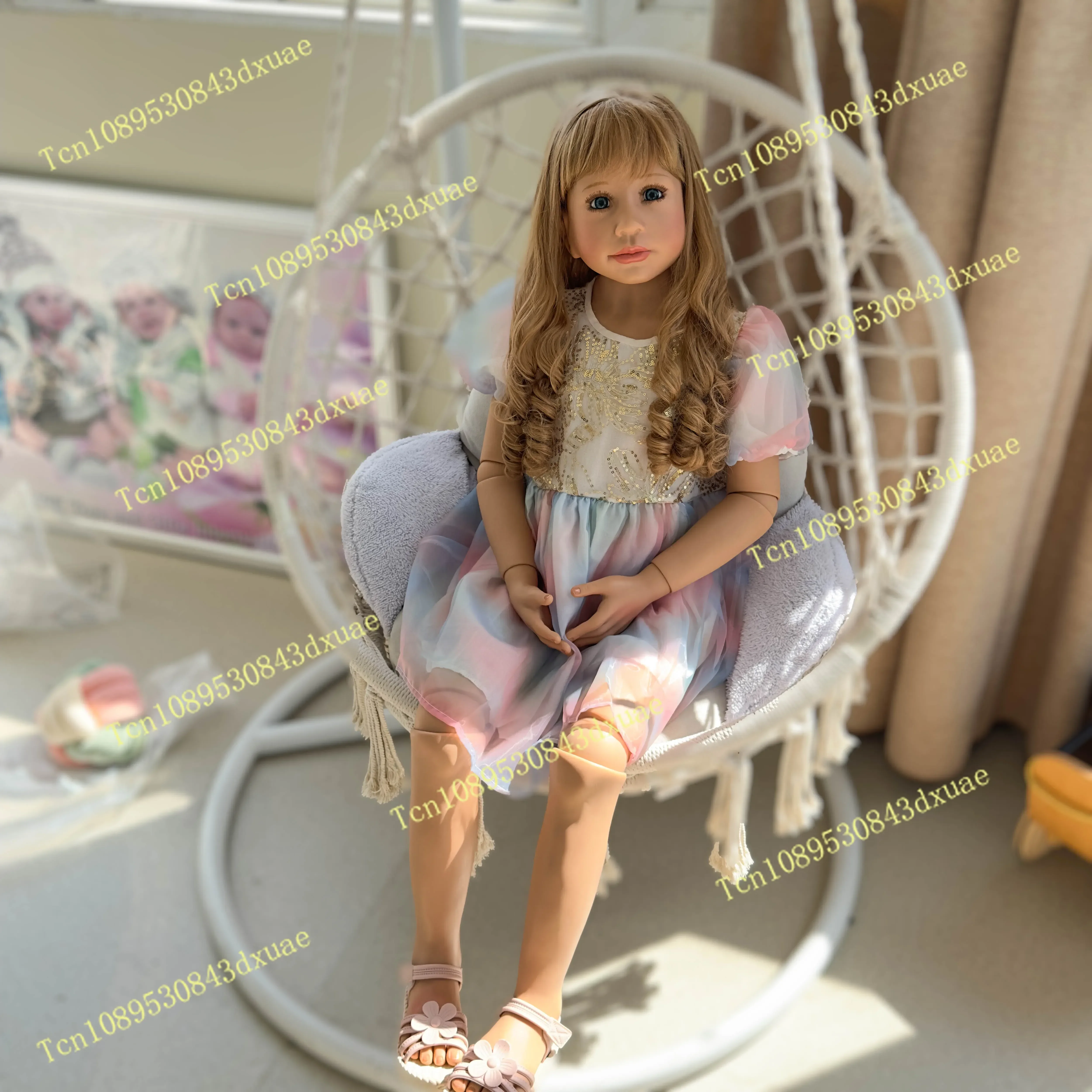 St.Store 47inch Original Reborn Doll Ball Jointed full body toddler baby girl princess 5-6years old real baby dress model