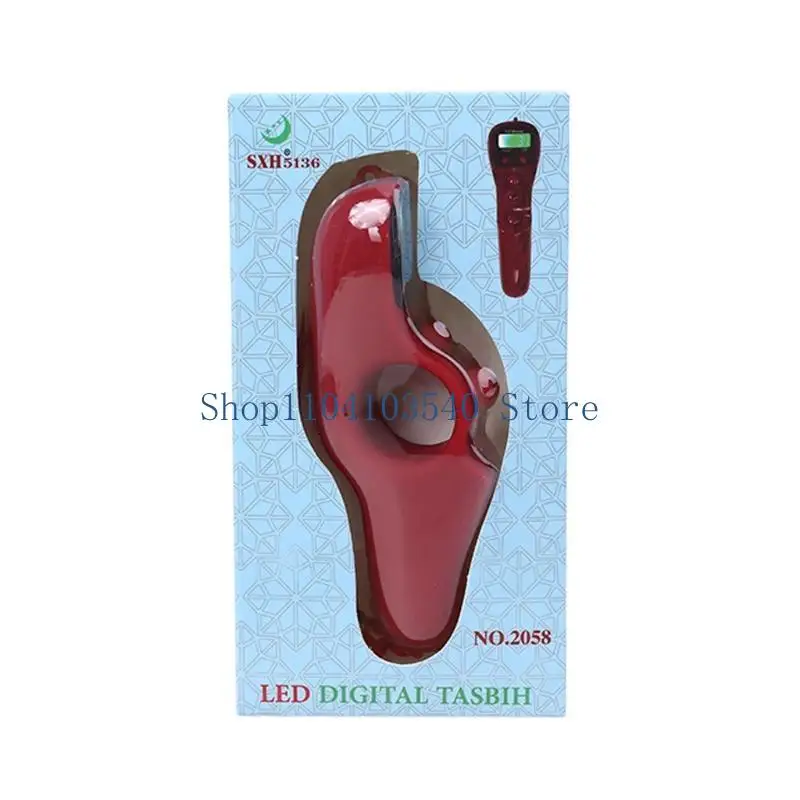 02DC Hand Tally Counter Count Clicker Finger Digital Counter  with Backlight Finger