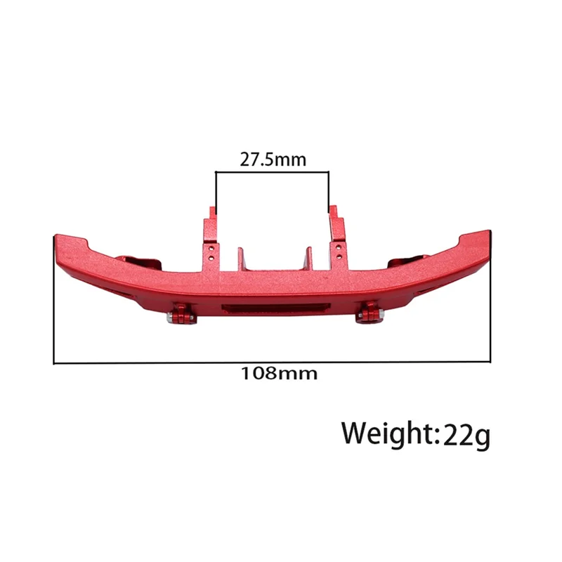 Metal Front Bumper with Tow Hook 9735 for Traxxas TRX4M TRX-4M Bronco 1/18 RC Crawler Car Upgrade Parts OP Accessories,1