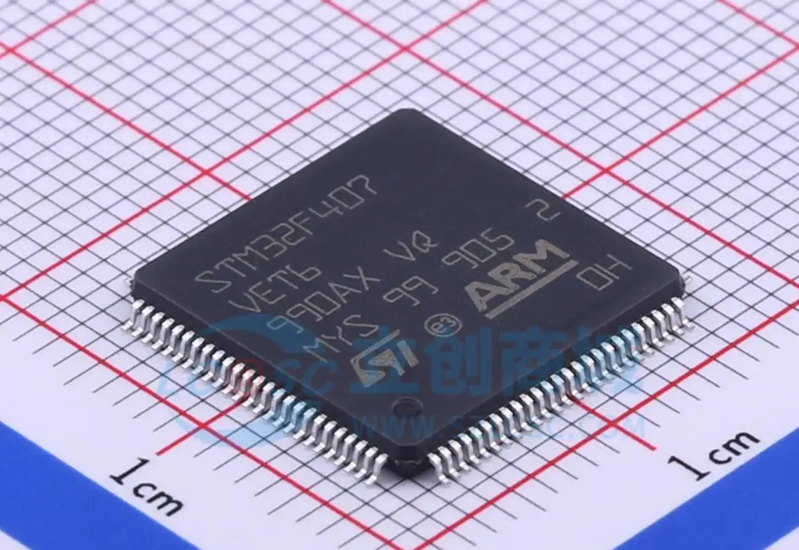 3PCS  STM32F407VET6 Brand: ST (STMicroelectronics) Package: LQFP-100 (14x14) Brand new original genuine product