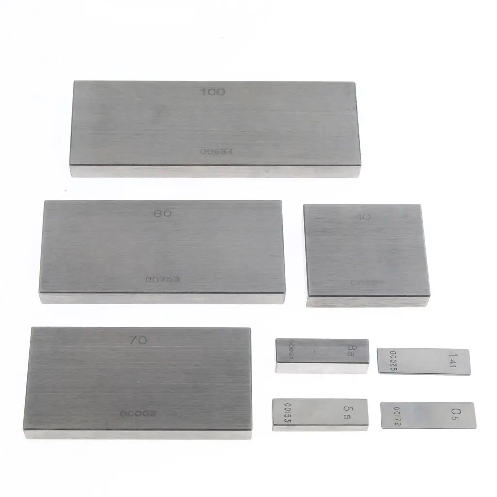 Metric 83pcs Gauge Block Set High Speed Steel Grade 2 Calibration Tool Kit for Caliper Micrometer Jewellery Measuring Work