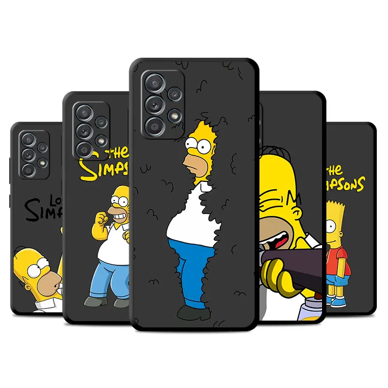 phone Cases for Samsung A55 A22 A14 5G case A12 A35 A54 A73 A70s A15 A24 4G funda Antiscratch cover Homer Jay The Simpsons Cool