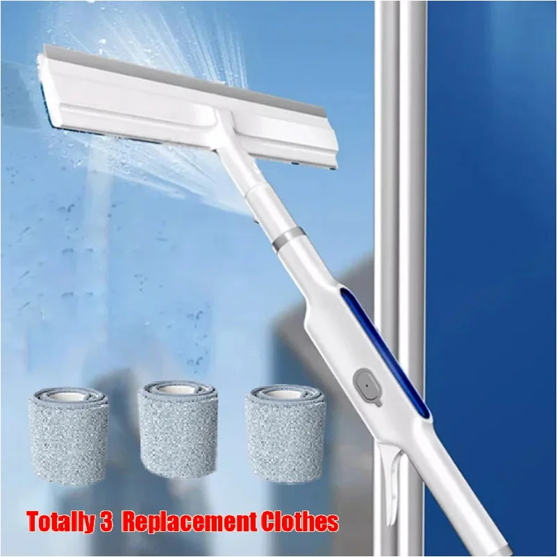 3-in-1 Double-Sided Spray Expansion Window Cleaner With 3 Replacement Cloth Double-sided spray expansion window cleaner