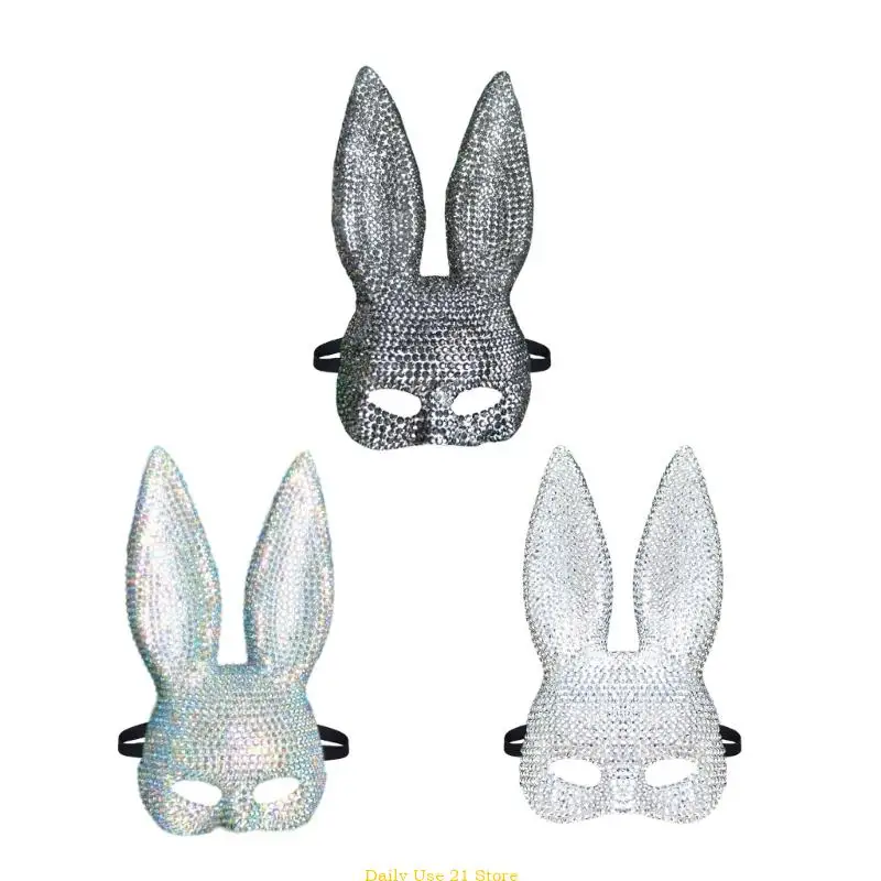 

Animal Theme Party Rabbit Mask with Elastic Headgears for Adults Cosplays Use