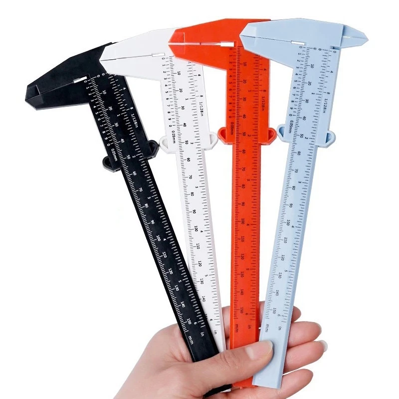 Portable 150MM Plastic Eyebrow Measuring Vernier Caliper Tattoo Caliper Ruler Plastic Permanent Makeup Measurement Tools