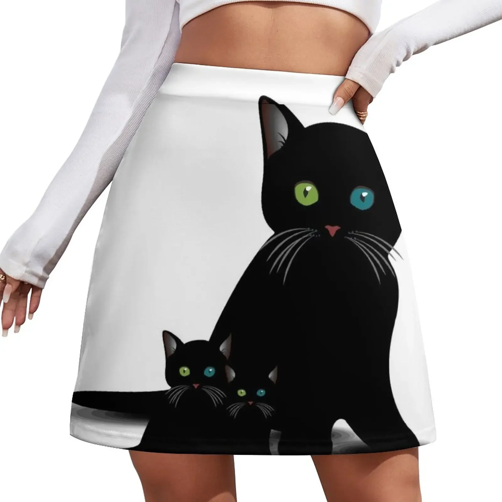 Cat Family Mini Skirt short skirt for women novelty in clothes