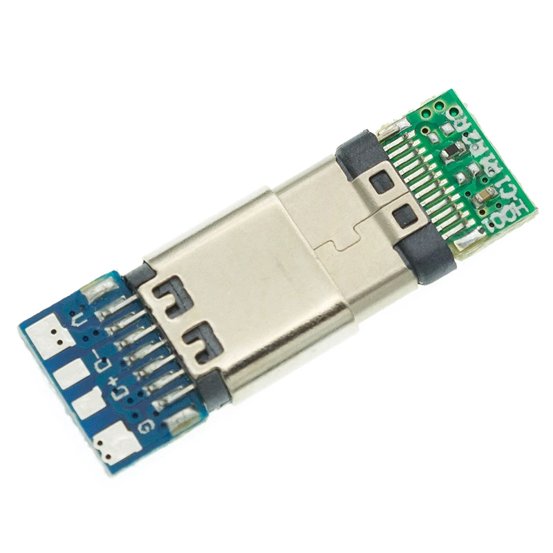 PLR 10pcs Type C Connector 24 Pins Male/Female Receptacle Adapter to Solder Wire&Cable USB 3.1 Socket 24 Support PCB Board