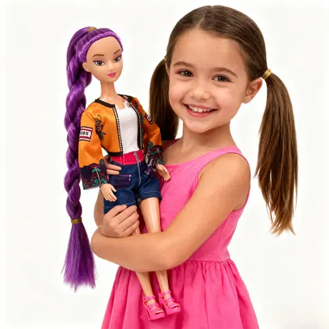 HOT Doll Toys Kpop Demon Hunters Action Figure Toy Rumi Mira Zoey Beautiful Princess Baby Girl Dolls Plastic DIY Toy for Girls