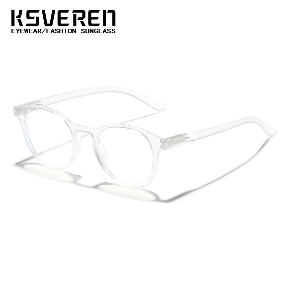 KSVEREN 여성 타원형 독서 안경 안티 블루 라이트 광학 안경 컴퓨터 독서 안경 맞춤형 처방 안경