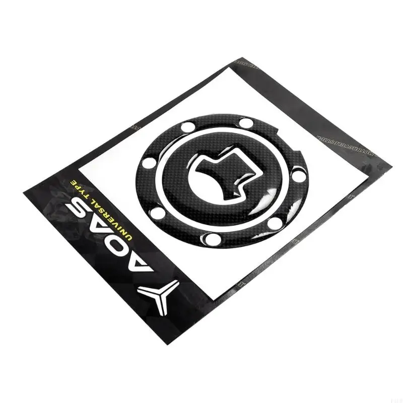 F1CF New Universal Motorcycle Cap Decal With Carbon Texture Easy Installation Protector for Most Sport Bikes